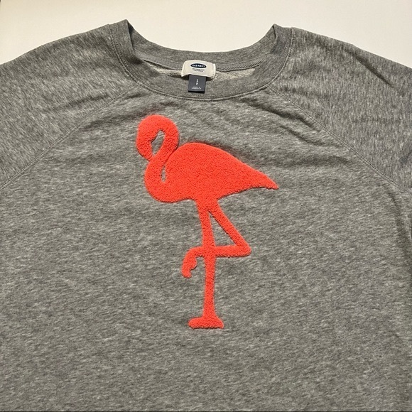 New Old Navy Flamingo Crew Sweatshirt - Picture 3 of 4